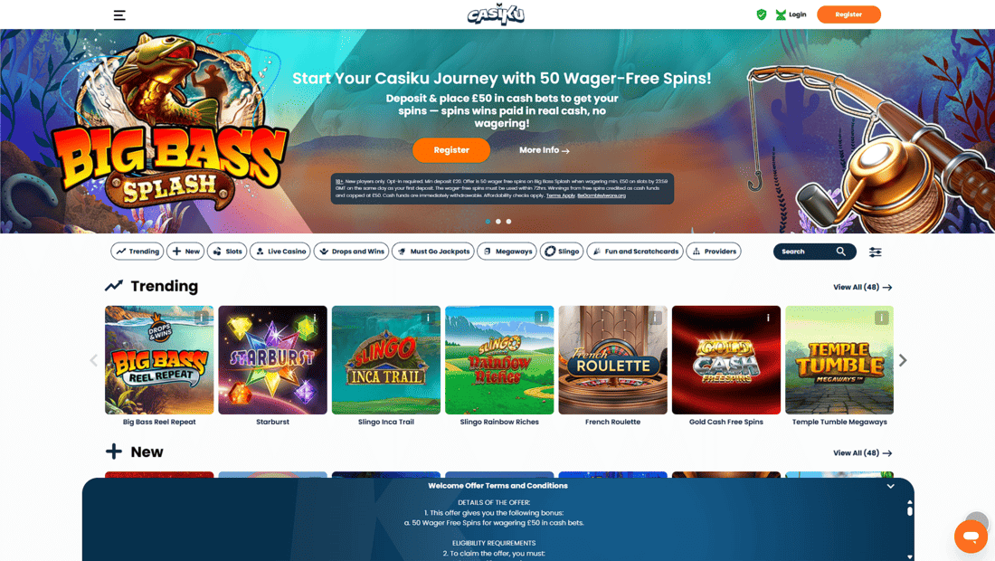 Casiku casino screenshot